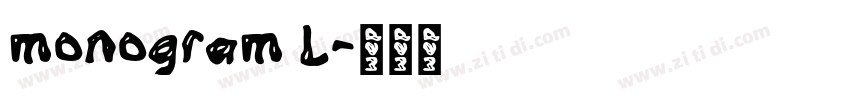 monogram L字体转换